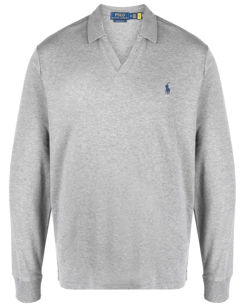 Ralph Lauren Poloshirt mit Logo-Stickerei - Grau Grau