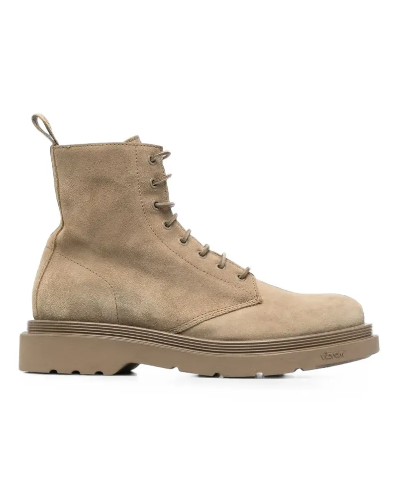 Buttero Schnürstiefel aus Wildleder - Nude Nude