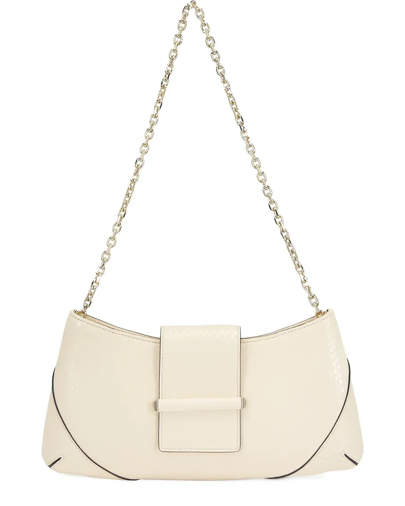 Jimmy Choo Schultertasche mit Schlangen-Effekt - Weiß Weiß