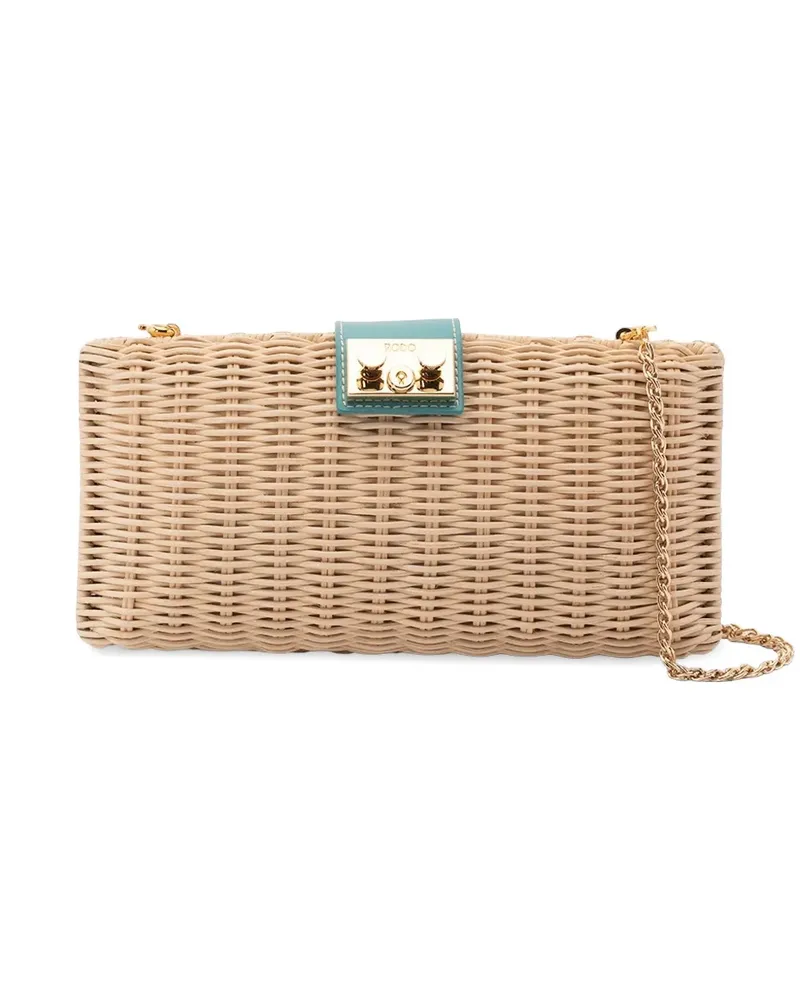 Rodo chain clutch bag - Nude Nude