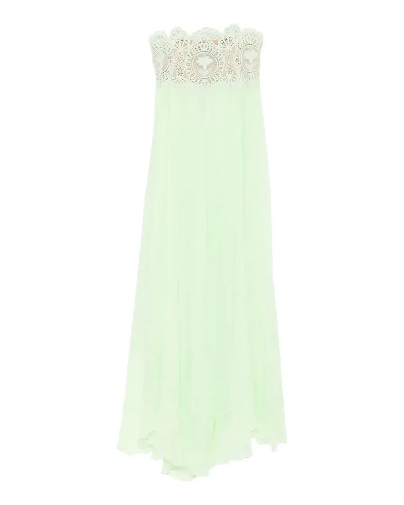 Retrofête Gypsy lace-trimmed dress - Grün Grün