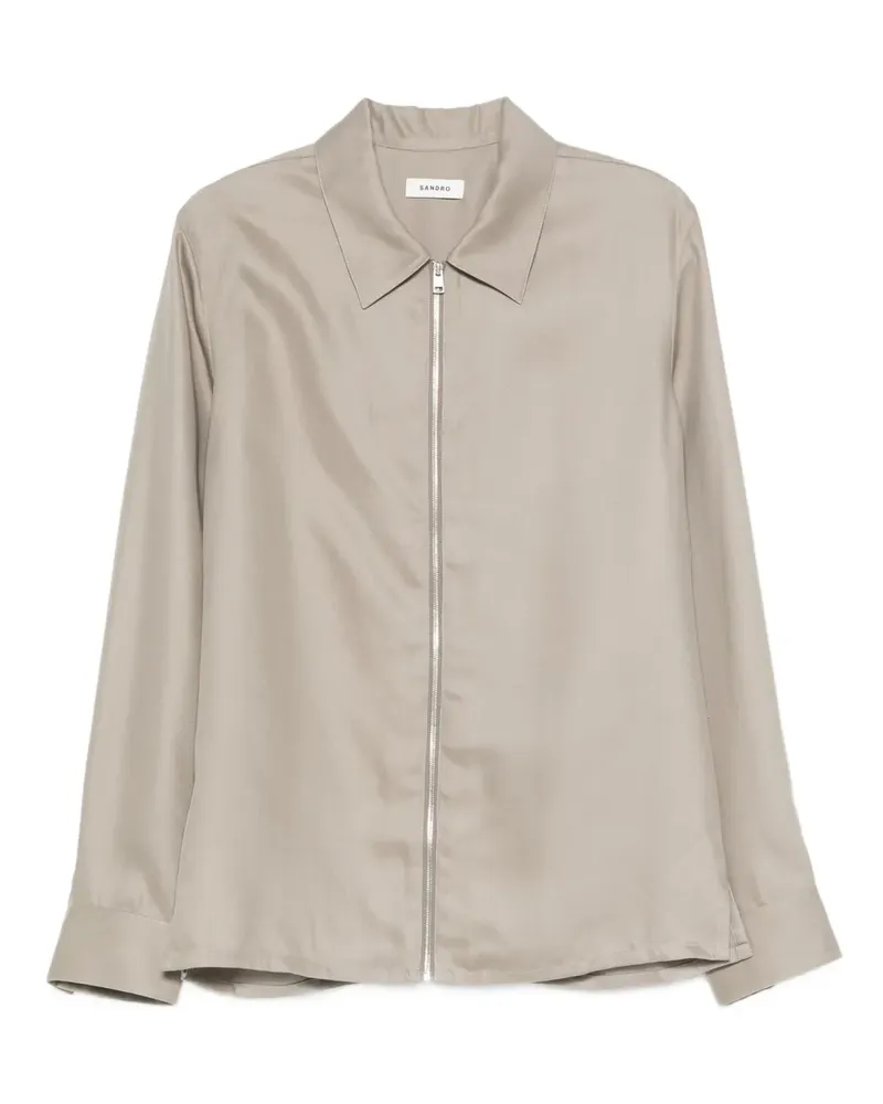 Sandro Hemdjacke mit Reißverschluss - Grün Grün