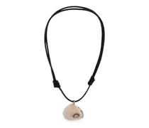 Grande Edul Halskette mit Muschel und Diamant - Rosa