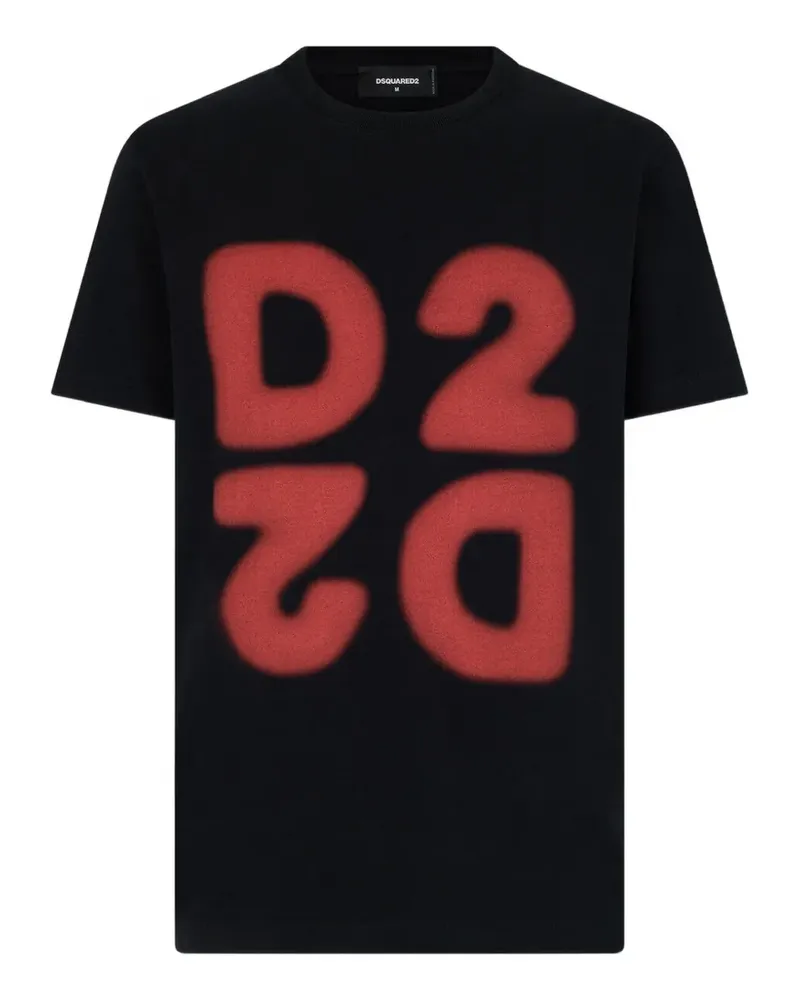 Dsquared2 D2 Upside Down Cool Fit T-Shirt - Schwarz Schwarz