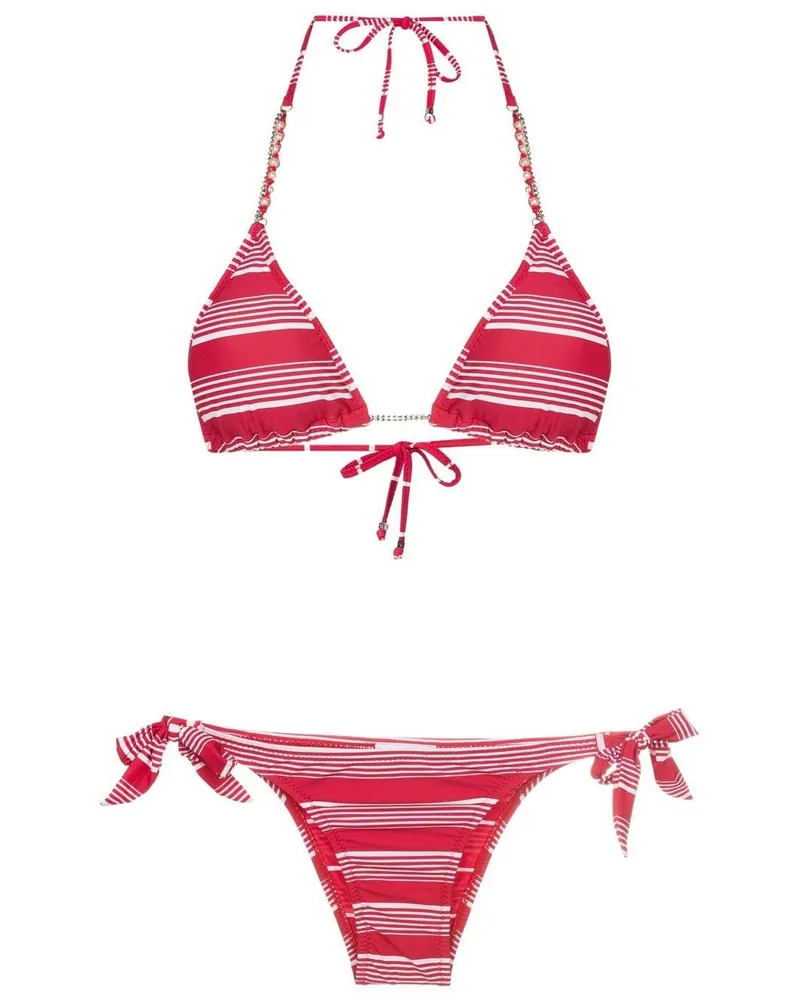 Amir Slama Verzierter Bikini - Rot Rot