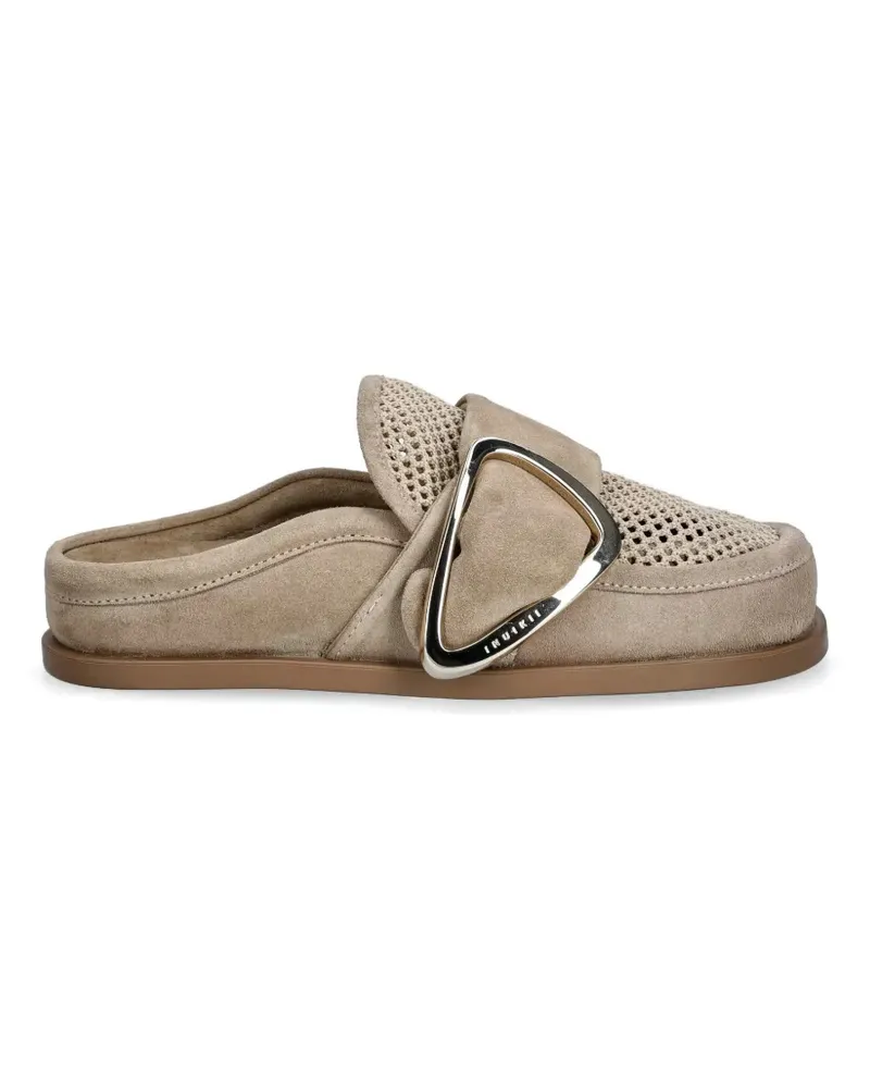 INUIKII Patchwork-Mules mit Schnallendetail - Nude Nude