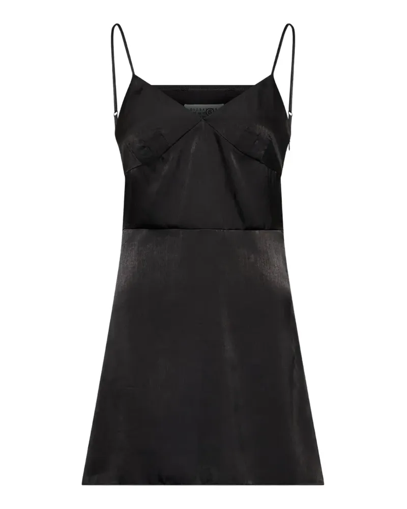 Maison Margiela Minikleid mit Spaghettiträgern - Schwarz Schwarz