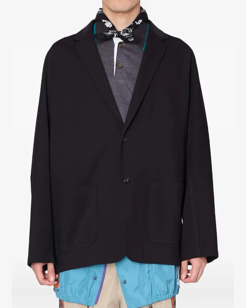kolor long-sleeves blazer - Schwarz Schwarz