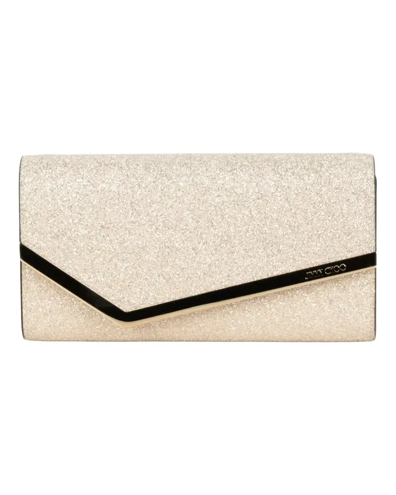 Jimmy Choo Emmie Clutch im Glitter-Look - Gold Gold