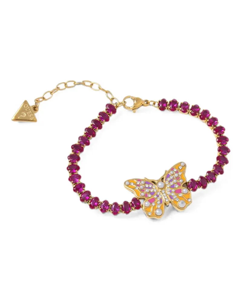 Guess Butterfly crystal-embellished bracelet - Gold Gold