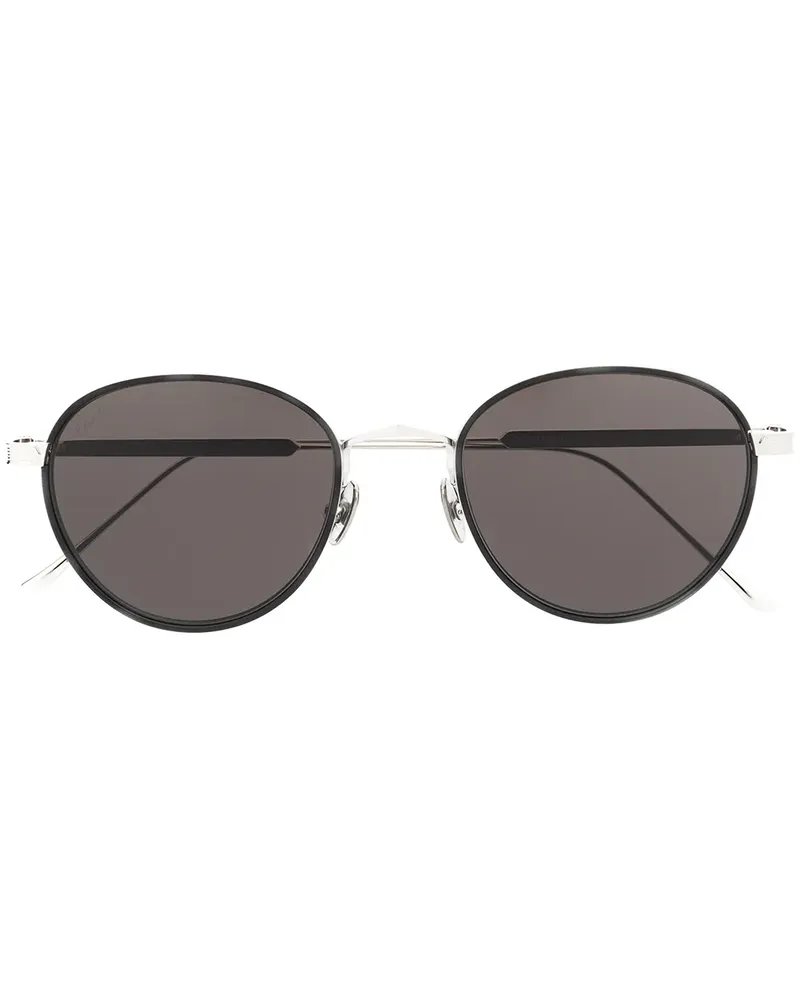 Cartier Sonnenbrille mit rundem Gestell - Silber Silber