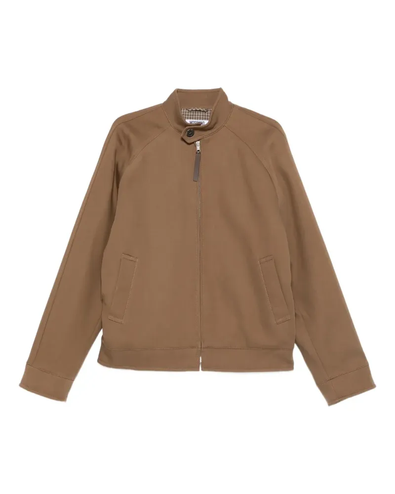 Moschino Bomberjacke mit Reißverschluss - Braun Braun