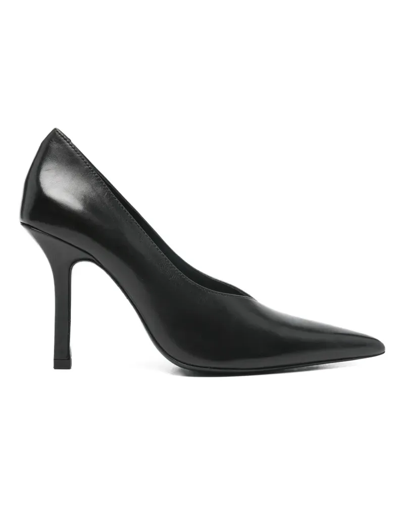 Patrizia Pepe leather heeled pumps - Schwarz Schwarz