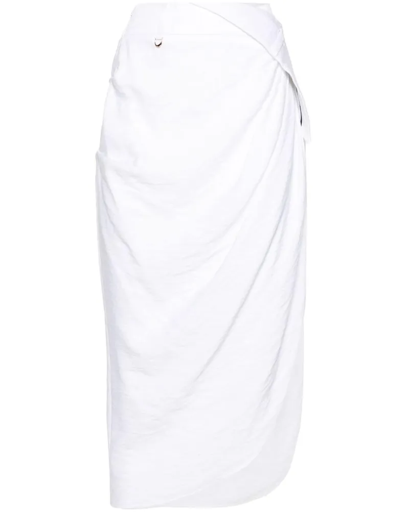 Jacquemus La Jupe Midirock - Weiß Weiß