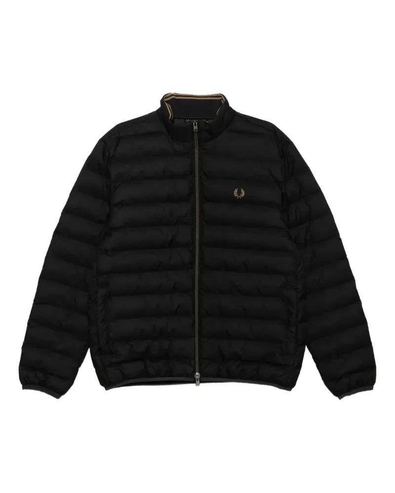 Fred Perry Jacke mit Logo-Stickerei - Schwarz Schwarz