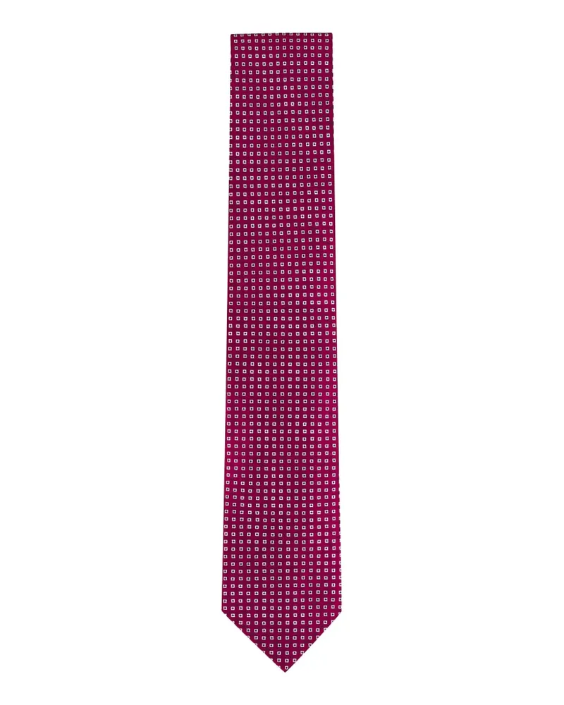 Canali patterned tie - Rot Rot