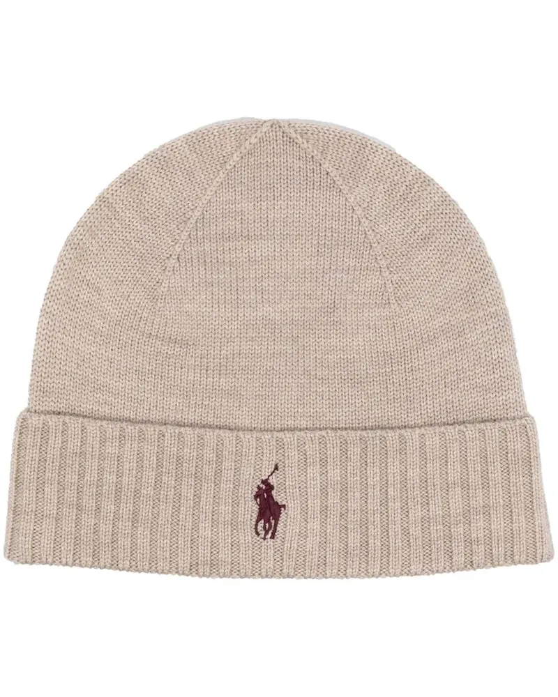 Ralph Lauren Mütze mit Logo-Stickerei - Nude Nude
