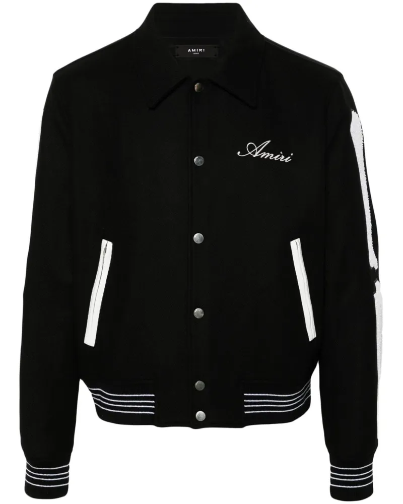 Amiri Bones' Bomberjacke - Schwarz Schwarz
