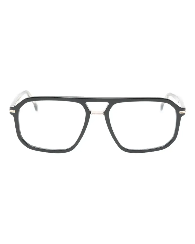 HUGO BOSS Brille mit geometrischem Gestell - Schwarz Schwarz