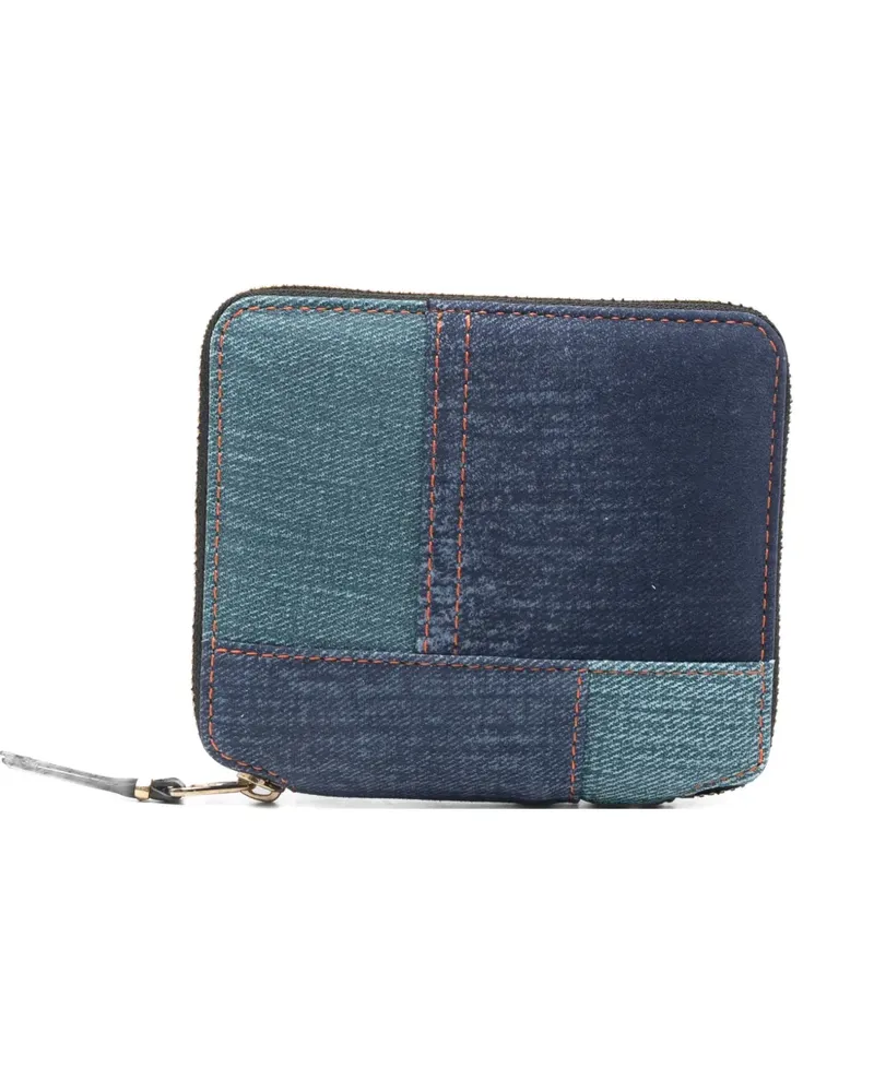 Comme des Garçons Portemonnaie im Patchwork-Look - Blau Blau