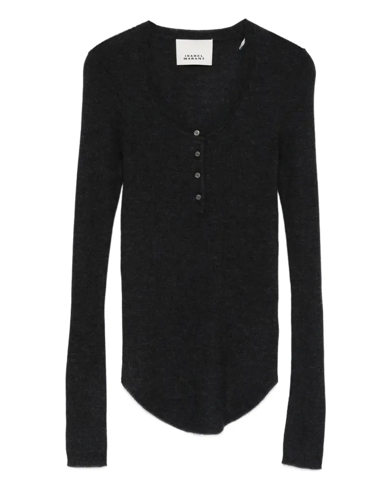 Isabel Marant Idite button-front top - Grau Grau