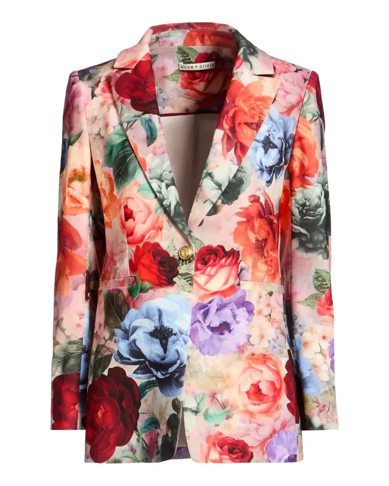 Alice + Olivia Breann floral-print blazer - Rot Rot