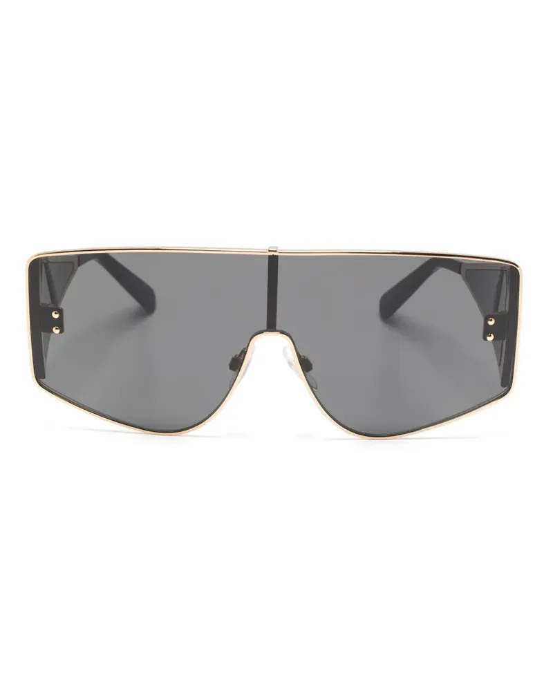 Dolce & Gabbana Sonnenbrille mit Shield-Gestell - Gold Gold