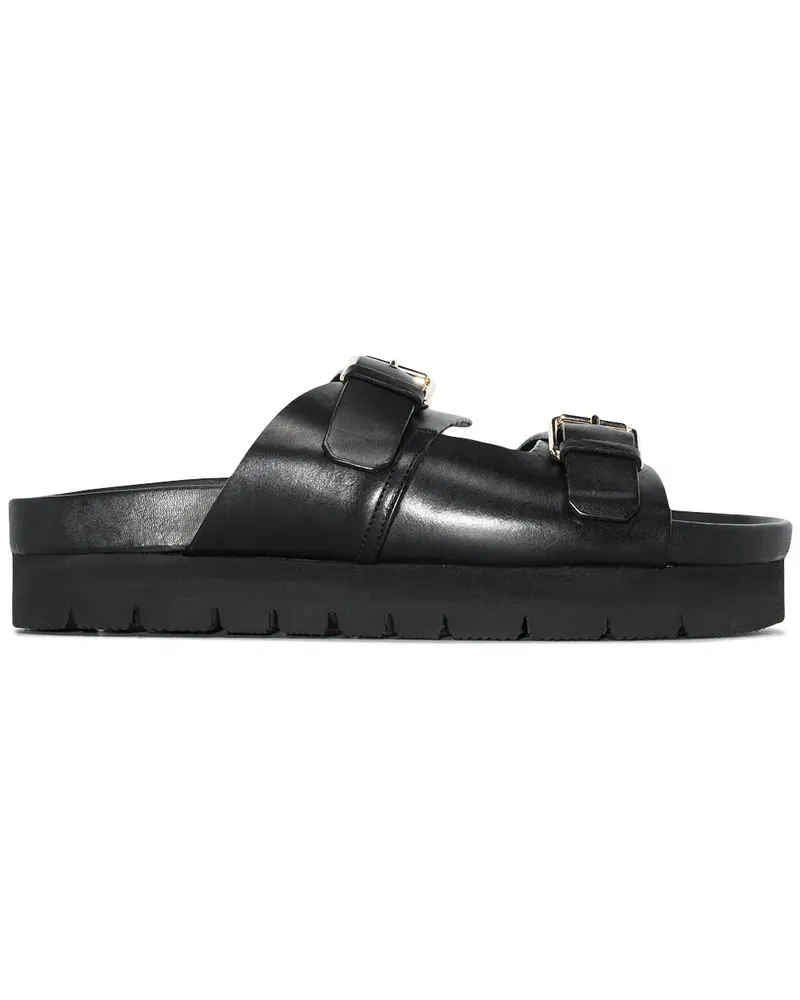 Grenson  Klassische Flatform-Pantoletten - Schwarz Schwarz