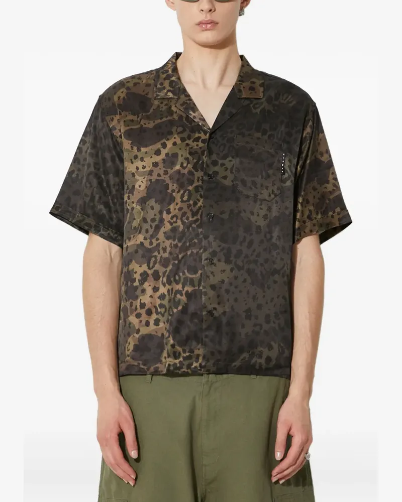 Stampd Hemd mit Leoparden-Print - Braun Braun