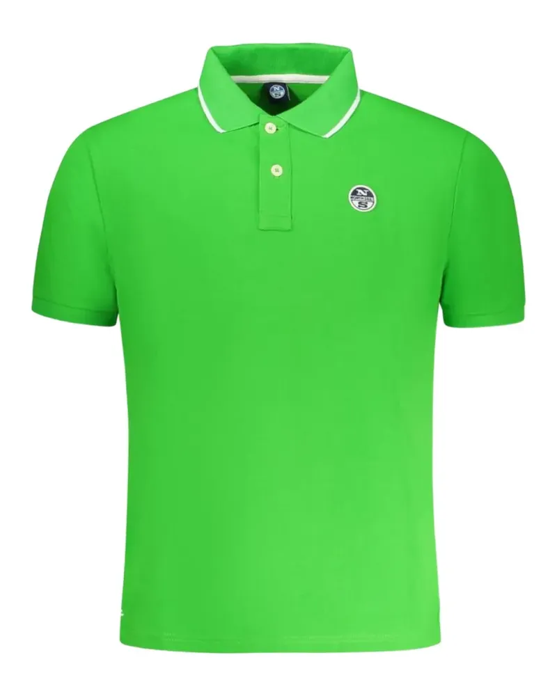 North Sails logo-patch polo shirt - Grün Grün