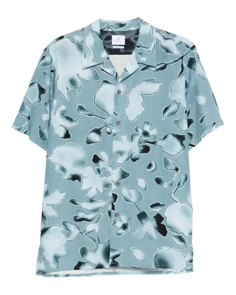 Paul Smith floral-print shirt - Blau Blau