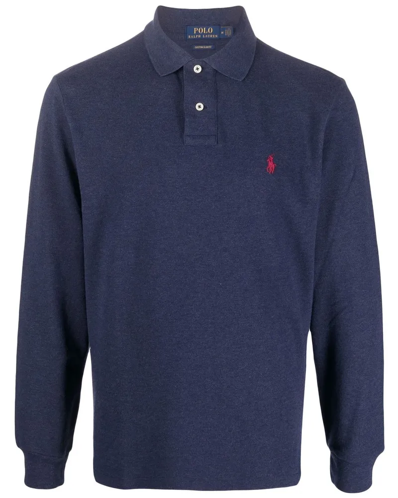 Ralph Lauren Poloshirt mit Polo Pony - Blau Blau