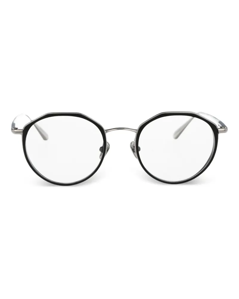 Linda Farrow Cesar geometric-frame glasses - Schwarz Schwarz