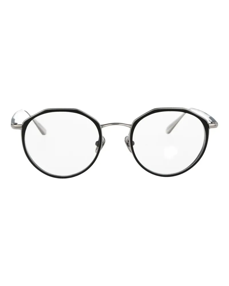 Linda Farrow Cesar geometric-frame glasses - Schwarz Schwarz
