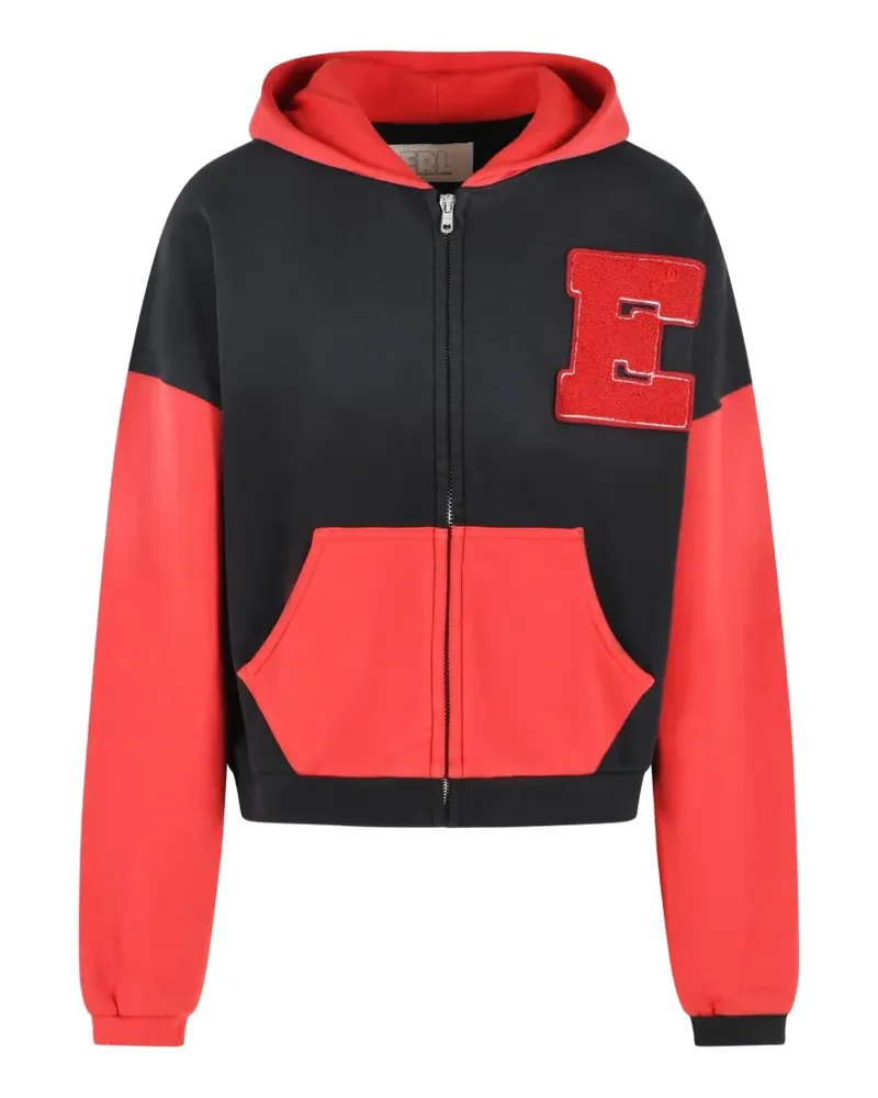 ERL Varsity logo-patch hoodie - Schwarz Schwarz