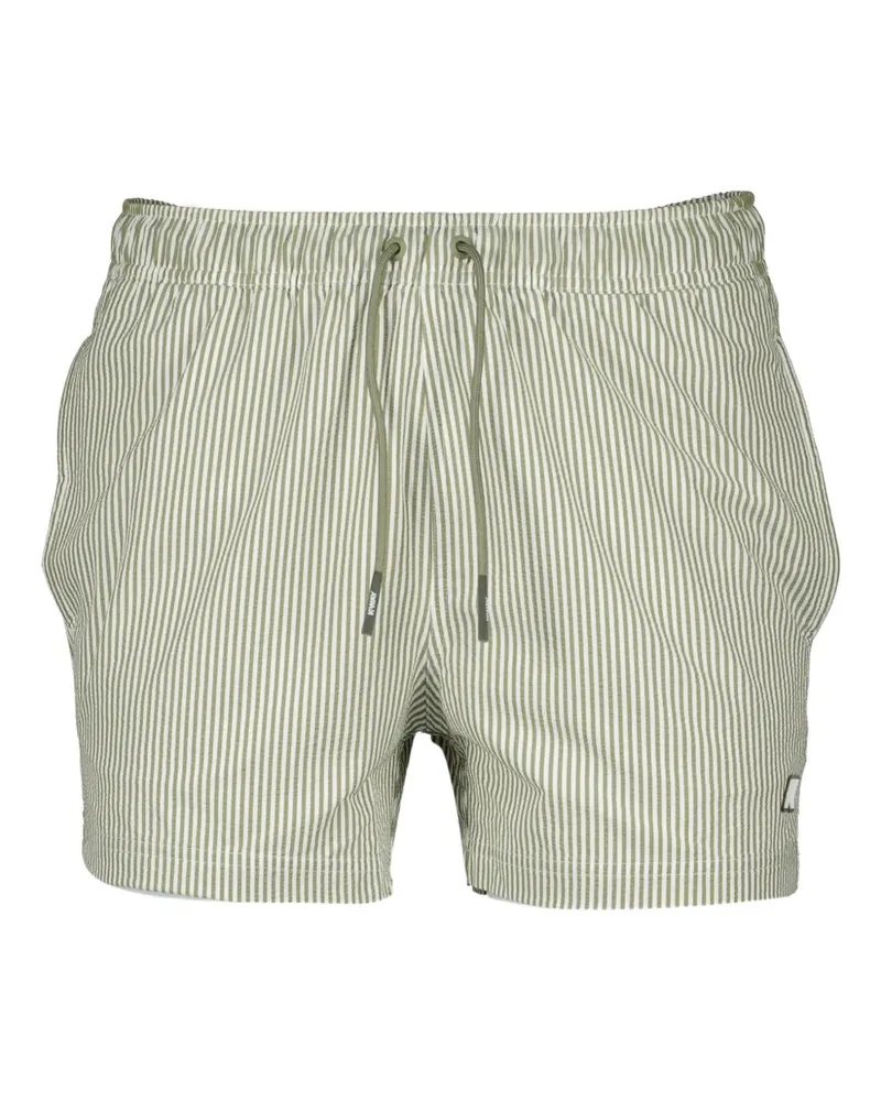 K-Way Gestreifte Hazel Badeshorts - Grün Grün