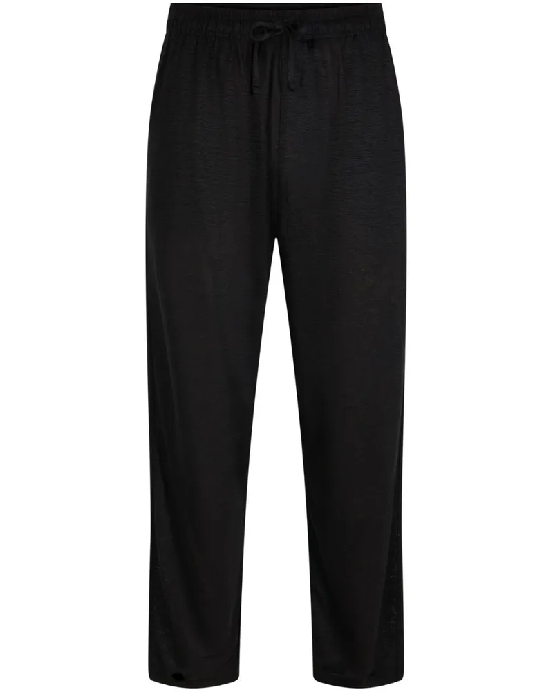 Vilebrequin Jogginghose mit Logo-Patch - Schwarz Schwarz