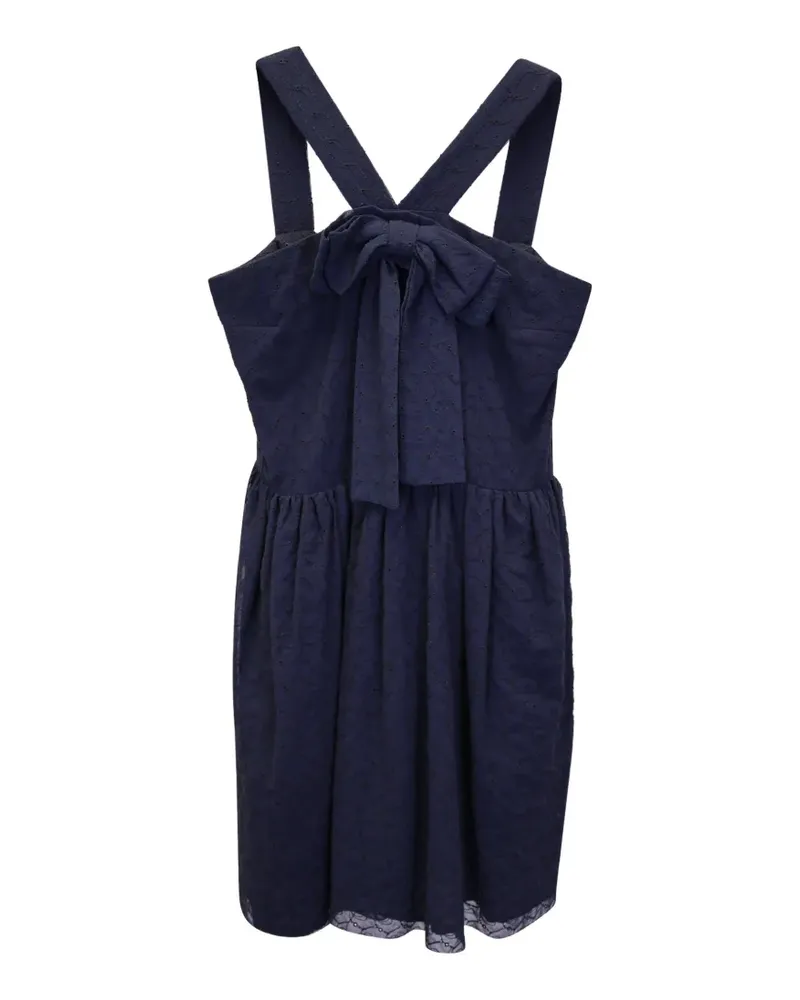 Maje Minikleid mit Schleife - Blau Blau