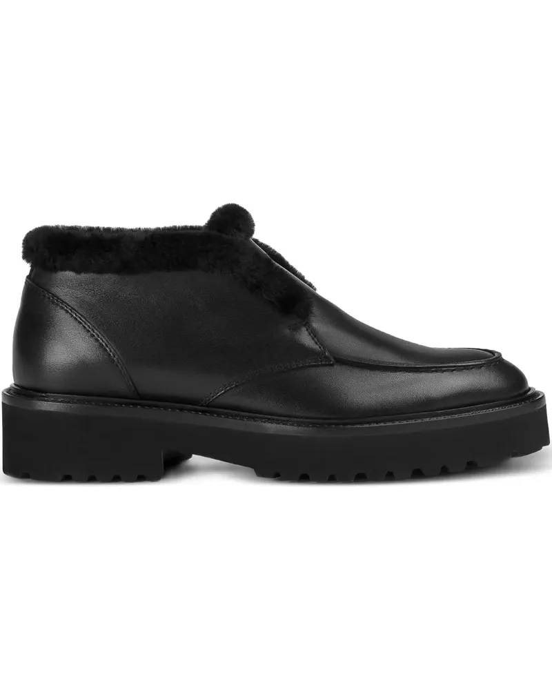 Doucal´s Chukka-Stiefel mit Pelz - Schwarz Schwarz
