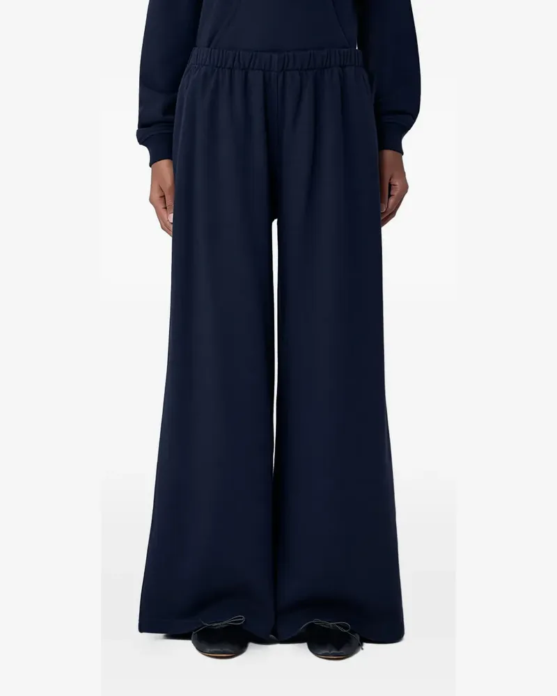 The Row elasticated wide-leg palazzo pants - Blau Blau