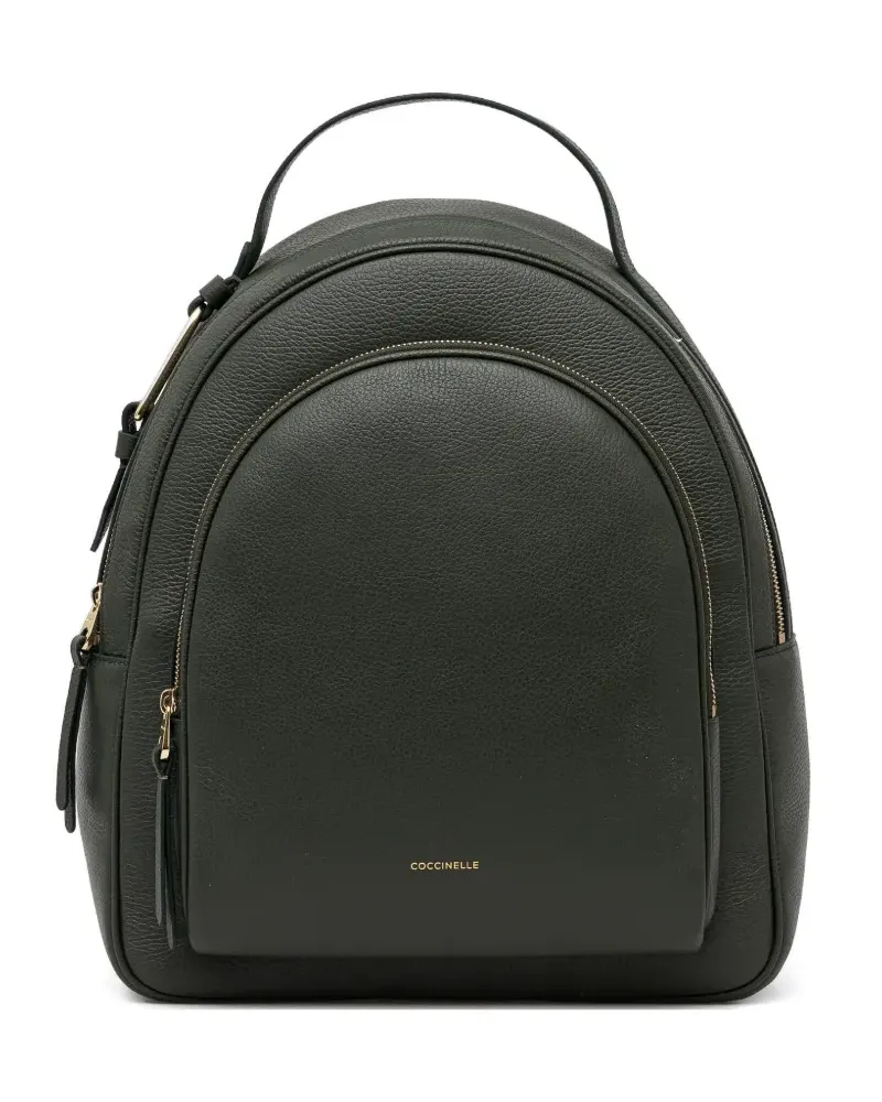 Coccinelle Großer Malory Rucksack mit Reißverschluss - Grün Grün