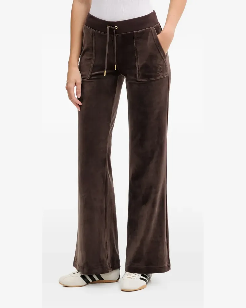 Juicy Couture Bestickte Jogginghose mit aufgesetzten Taschen - Braun Braun