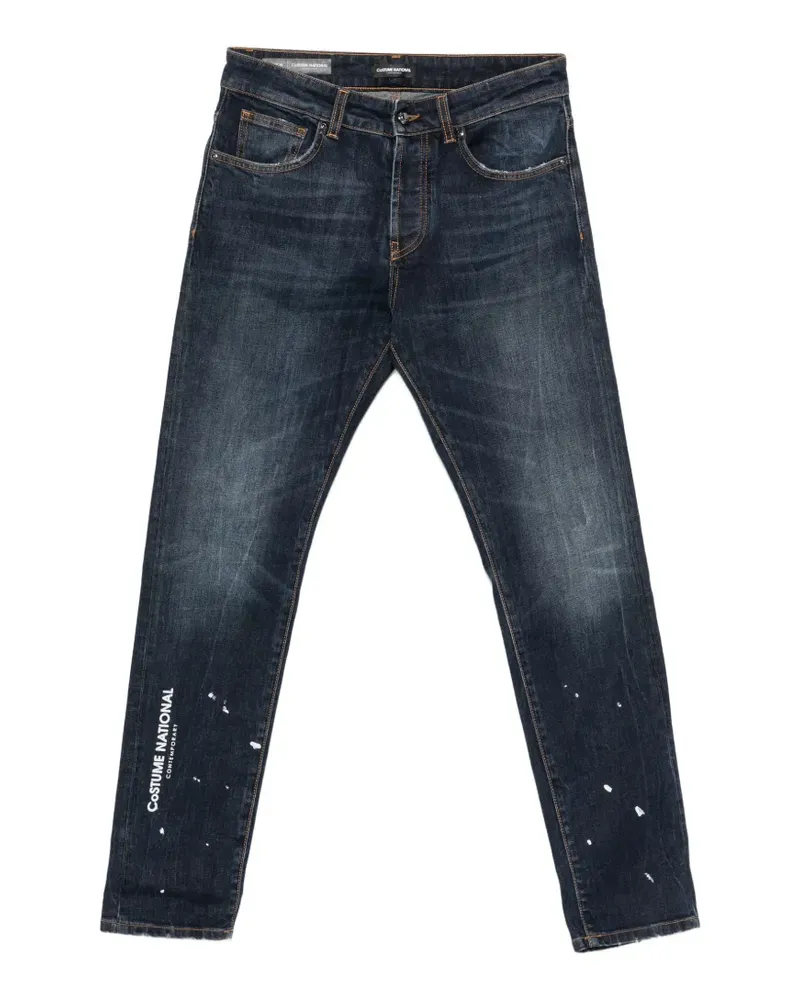 CoSTUME NATIONAL Jeans mit Logo-Print - Blau Blau