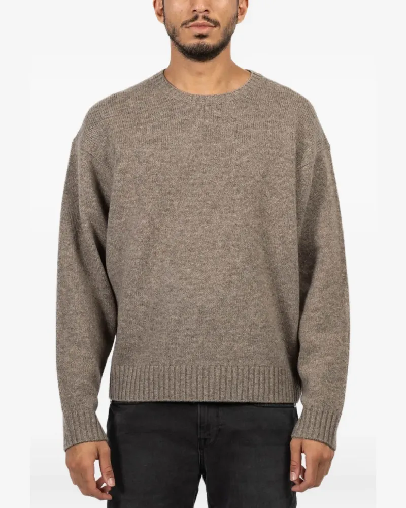 Frame Denim Gerippter Strickpullover - Braun Braun