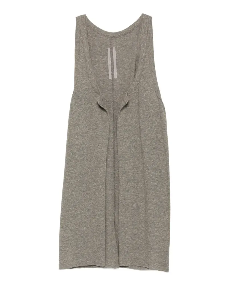Rick Owens Offene Weste mit langem Schnitt - Grau Grau
