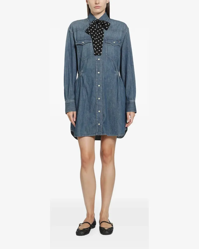 Valentino Garavani midi denim dress - Blau Blau