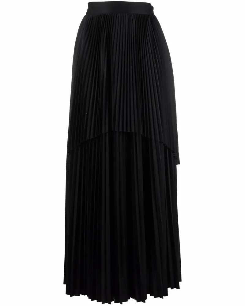 Fabiana Filippi Maxirock im Layering-Look - Schwarz Schwarz