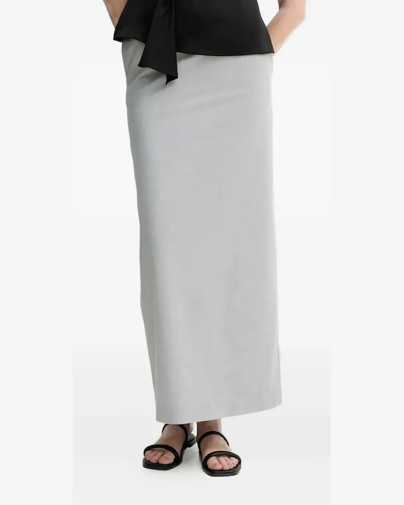 Isabelle Blanche Midirock in A-Linie - Grau Grau