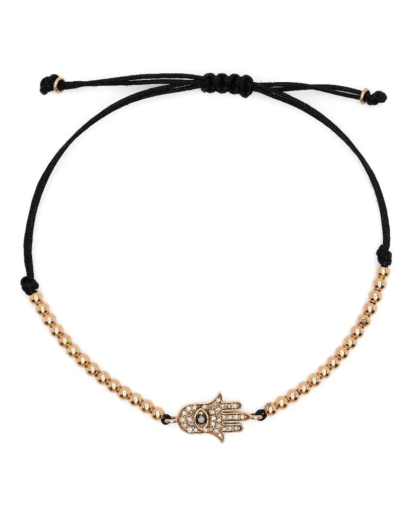 ANIL ARJANDAS 18kt Hamsa Hand Rotgoldarmband mit Diamanten - Rosa Rosa