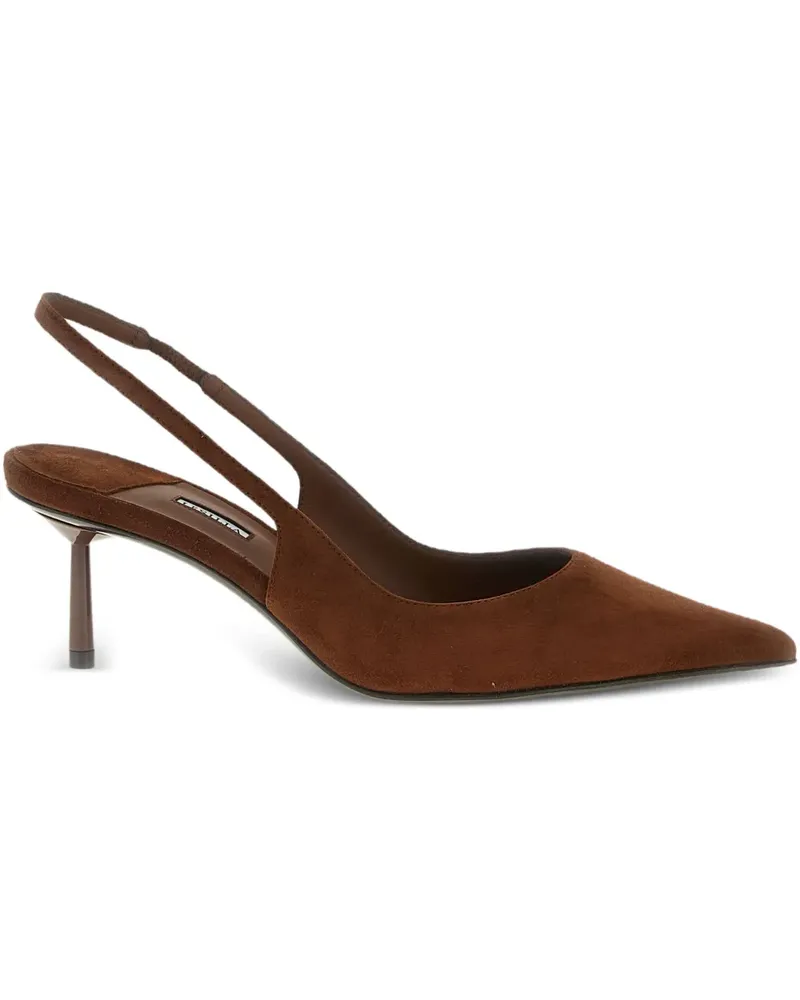 Le Silla Spitze Slingback-Pumps 60mm - Braun Braun